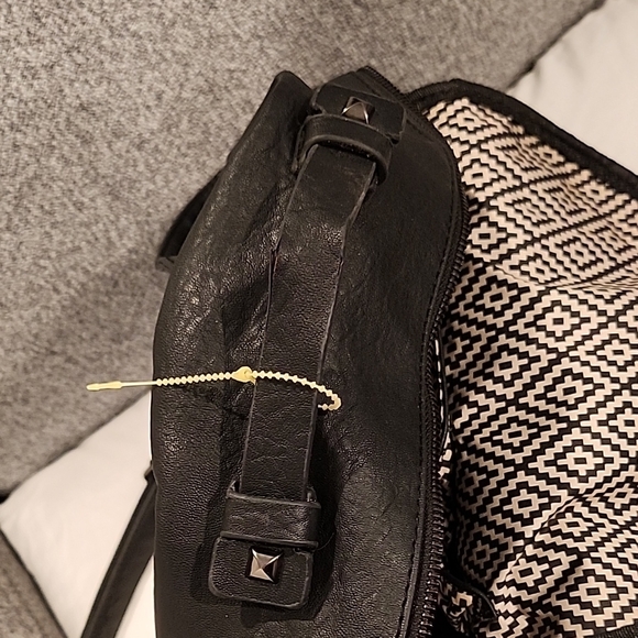 Madison West Black Textured Backpack - Picture 5 of 8